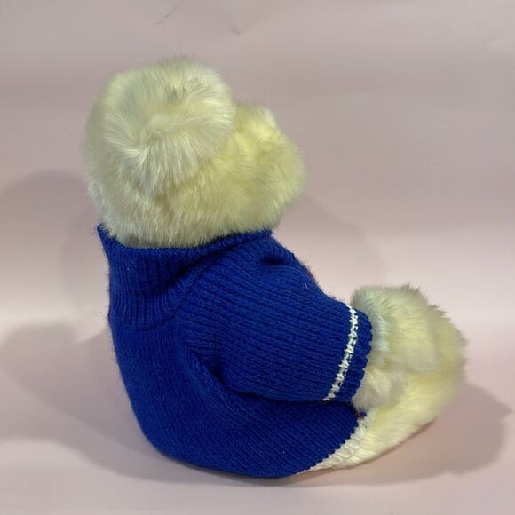 Russ Berrie 8” Plush White Hanukkah Teddy Bear Excellent Used Condition Like New - Picture 4 of 8